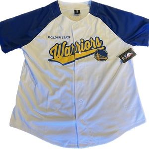 New XL Golden State Warriors button up shirt